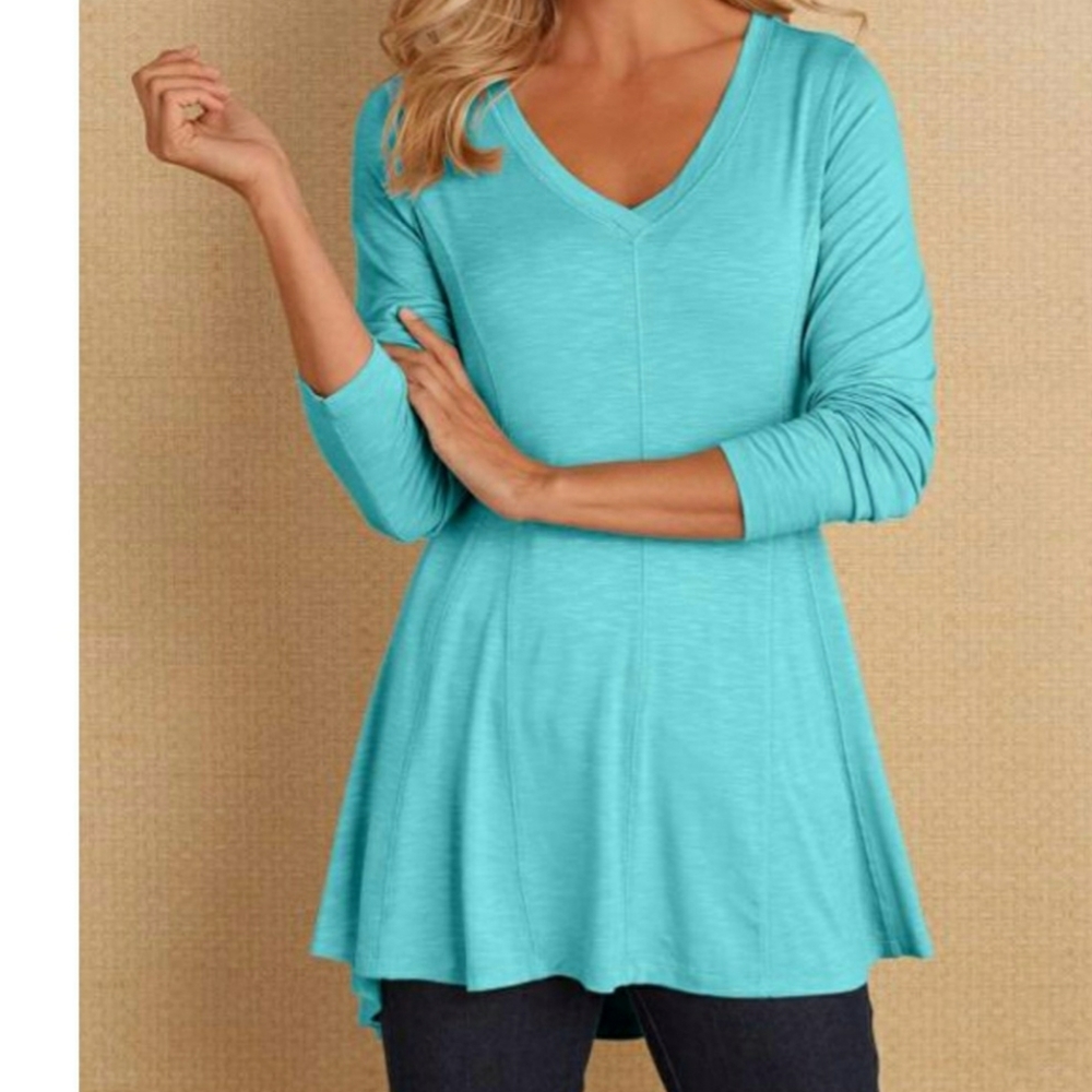 Soft Surroundings Perfect A-Line Top Size Medium